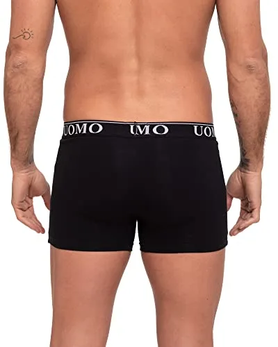 Channo ▫️ Boxers básicos de algodão, justos, de cor lisa, confortáveis e suaves. Conjunto de 6 boxers. Coleção UOMO 4