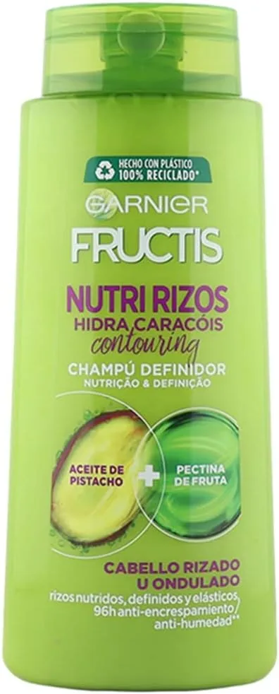 Garnier ▫️ Fructis Fructis Nutri Rizos Contouring Champô para Cabelo Encaracolado ou Ondulado - 700 ml