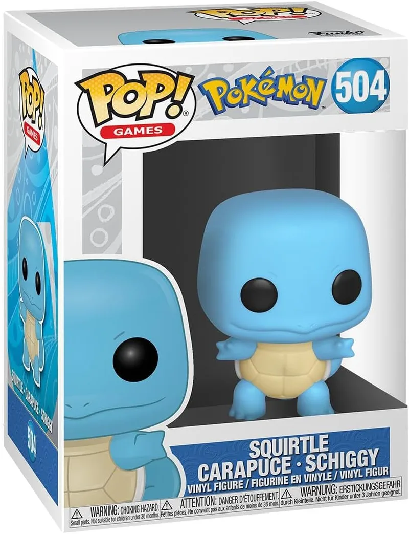 Funko ▫️ POP! Pokémon - Squirtle - Figura de vinil colecionável - Ideia para presente - Produto oficial - Brinquedos para crianças e adultos - Fãs de anime - Boneco para colecionadores e exposição