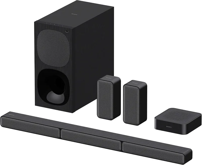 Sony ▫️ HT-S40R - Barra de som 5.1 (sistema de cinema em casa, colunas traseiras sem fios, 600 W, Dolby Digital, Bluetooth, som envolvente), preto