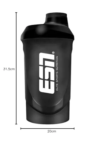 ESN ▫️ Shaker preto, 600 ml 2