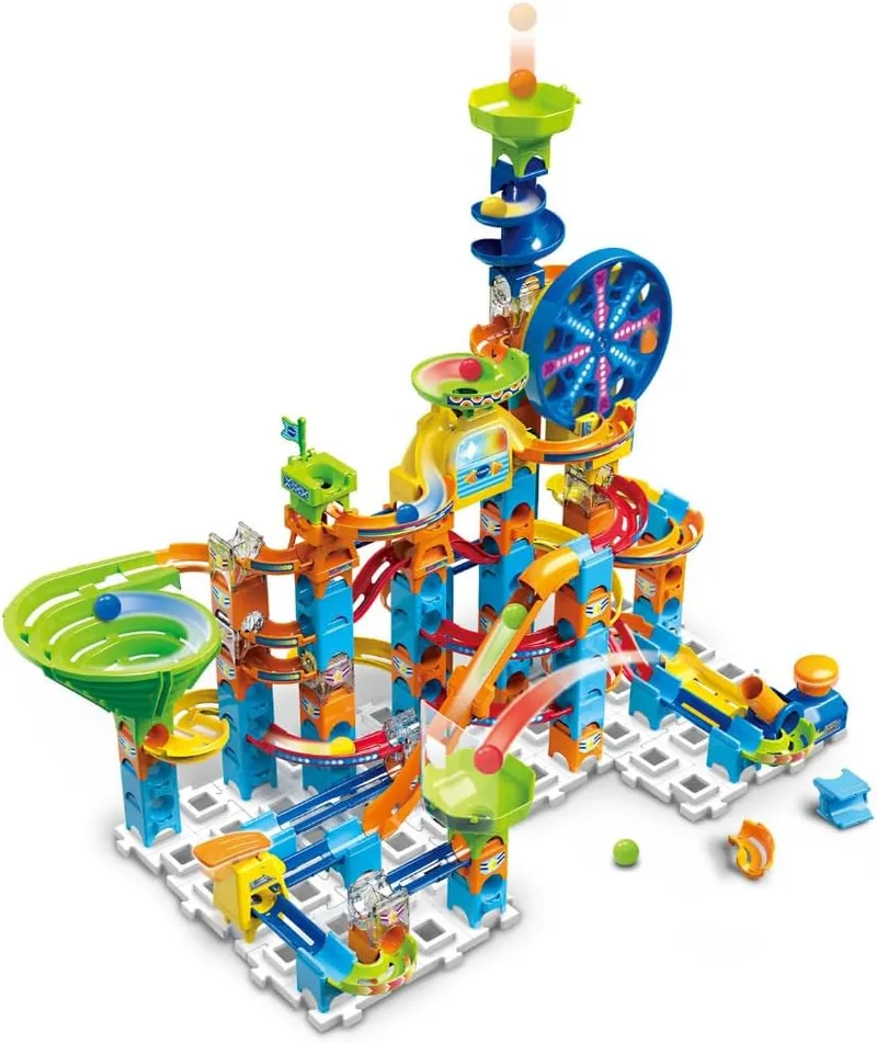 VTech ▫️ 80-542349 Marble Rush Ultimate Set Electronic XL100E, Circuito de bolinhas, Brinquedo de construção para crianças a partir dos 4 anos, Versão ESP