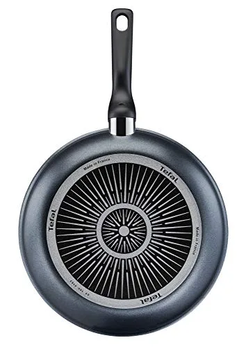 Tefal ▫️ C38506 XL Force - Frigideira de 28 cm, revestimento antiaderente, resistente, indicador térmico, base difusora, formato extragrande, pega estável, cor preta 3