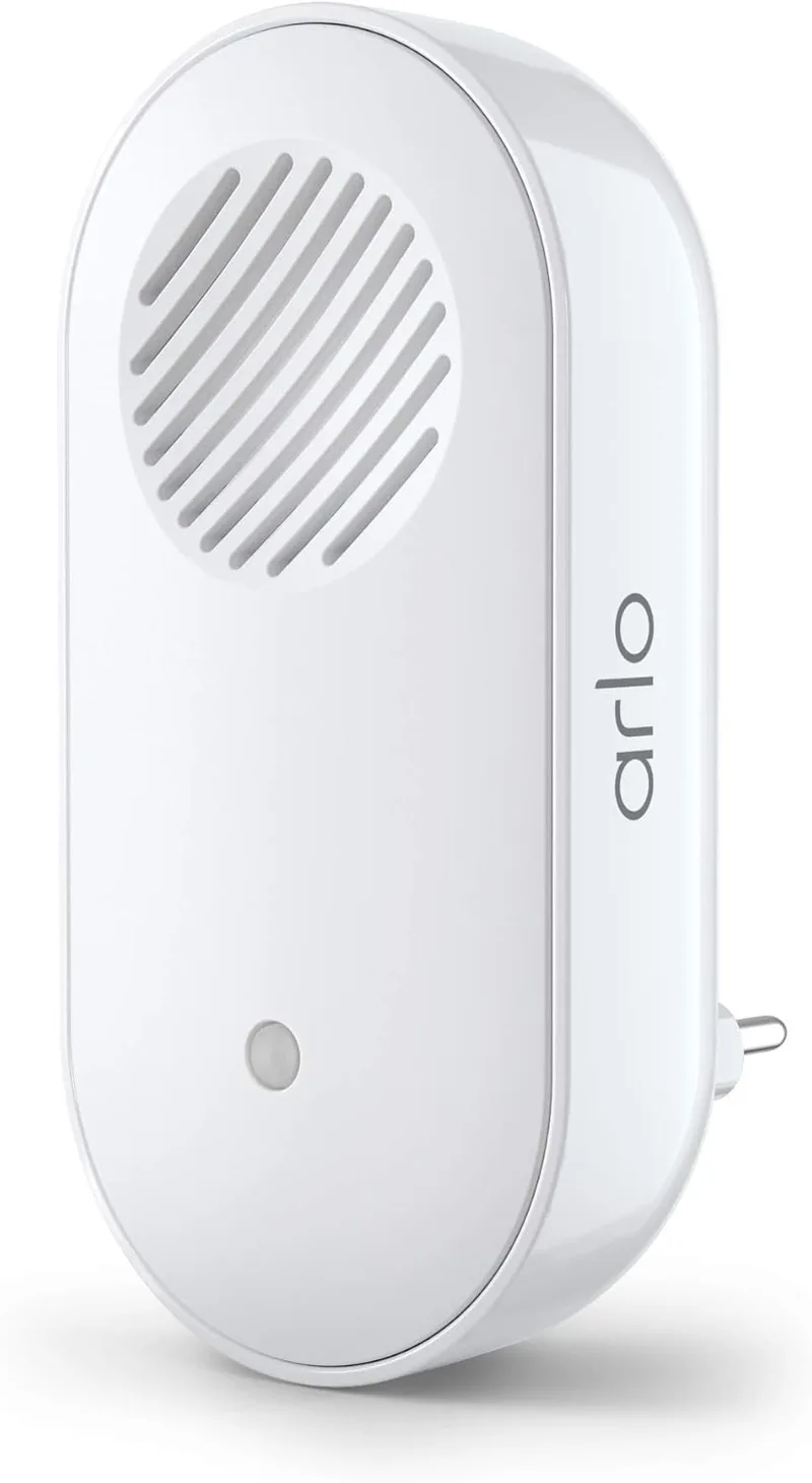 Arlo ▫️ Chime 2 para campainha de vídeo inteligente para exterior notificações áudio, sirene incorporada, som personalizável, ligação direta WiFi, campainha, interior, branco, acessório certificado