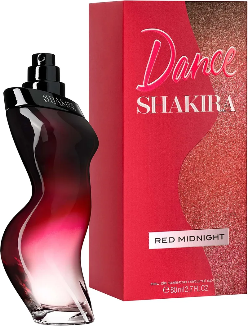 Shakira ▫️ Perfumes, Dance Red Midnight by for Women, Longa duração, Fragrância elegante, sexy e feminina, Notas doces e ousadas, Óptima para uso diário, 80 ml