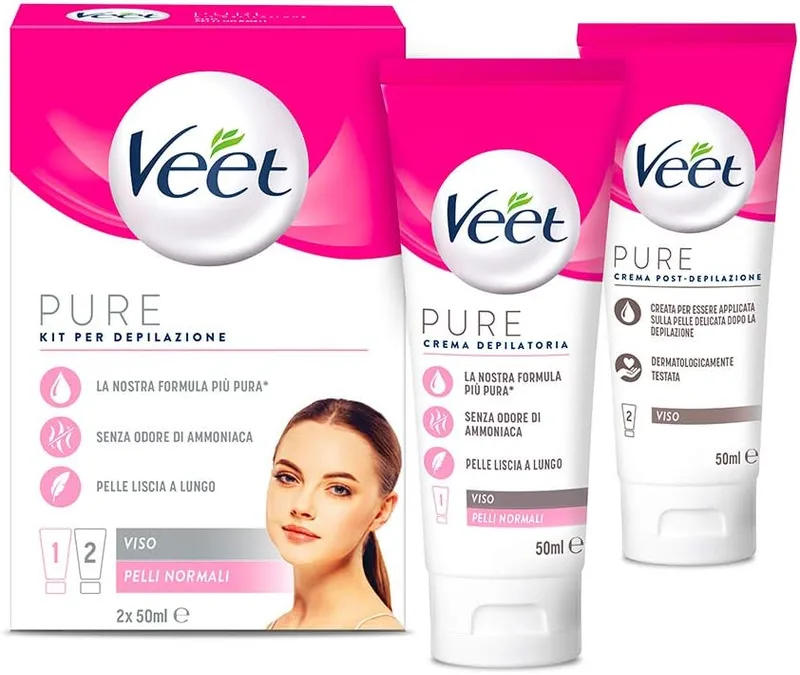 Veet ▫️ Kit Depilação Viso Pelli Normal