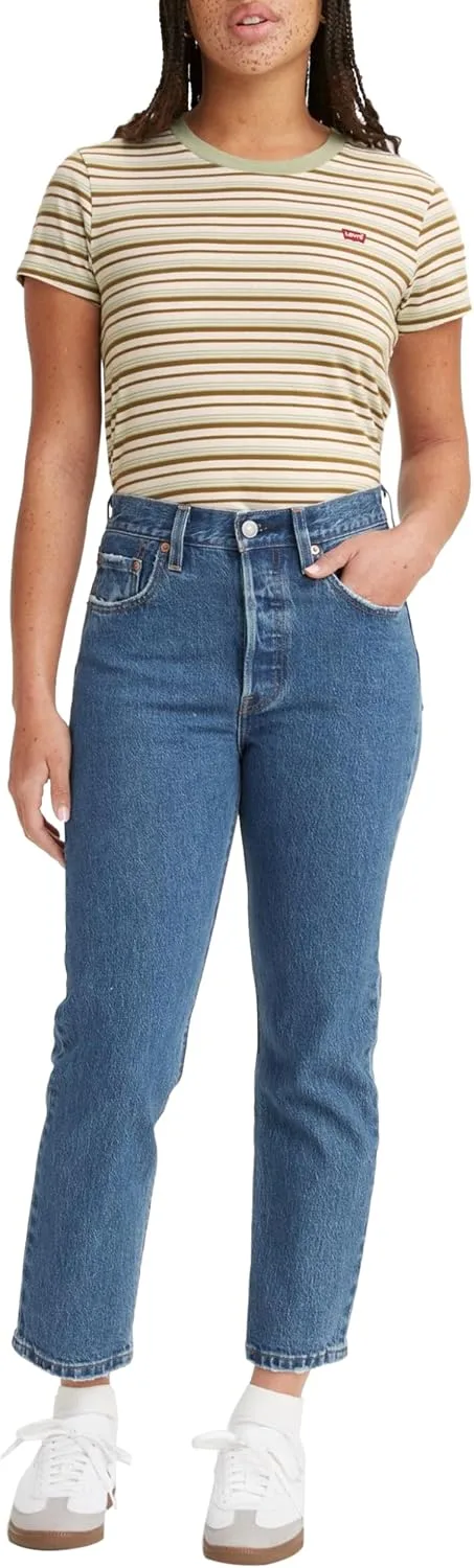 Levi's ▫️ 501 Crop - Calças de ganga para mulher