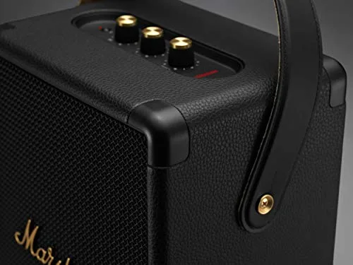 Marshall ▫️ Tufton – Altifalante portátil para festas com Bluetooth, para utilização no exterior, resistente à água (IPX2), preto e latão 4
