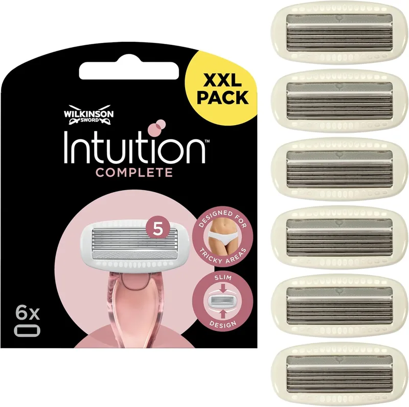 Wilkinson Sword ▫️ Intuition Complete - Lâminas de barbear para senhora (6 unid.)