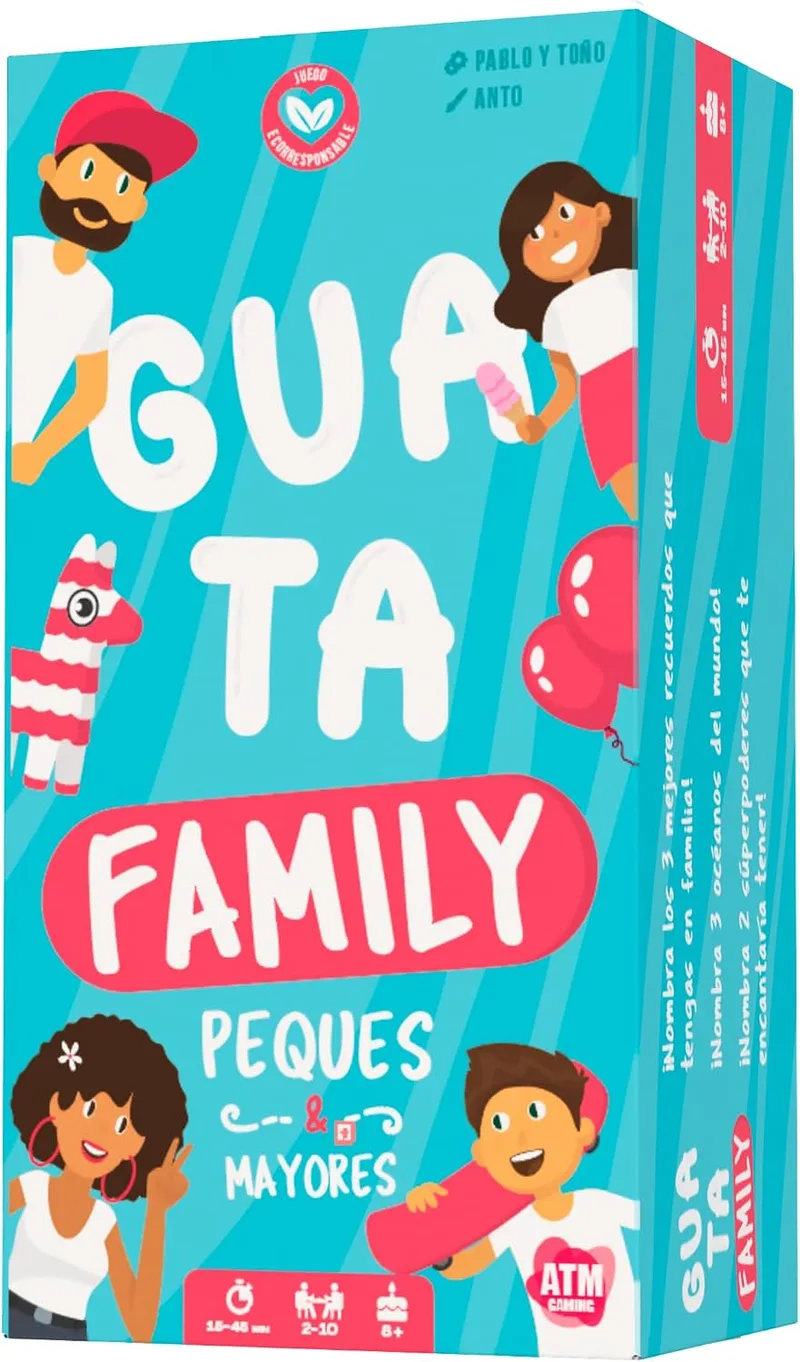 ATM Gaming ▫️ Guatafamily - Jogos de mesa para toda a família - Divertidos para crianças e adultos - Sem ecrãs - Ideais para férias em família e atividades ao ar livre