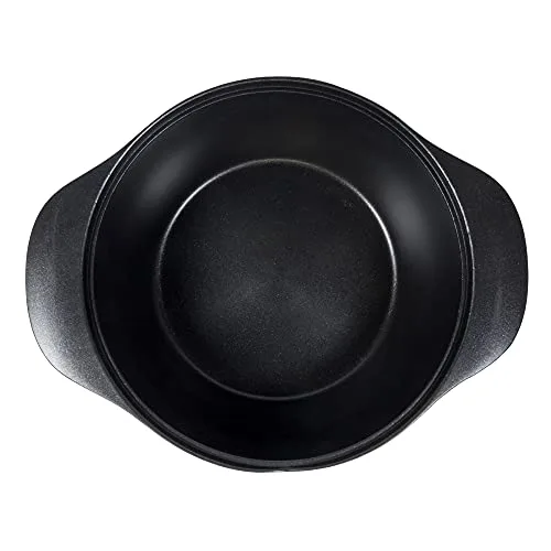 Moneta ▫️ Panela Lirica com 2 pegas e tampa, revestimento exterior preto acetinado antiaderente e resistente a riscos, adequada para todos os tipos de fogões, lavável na máquina de lavar louça, 24 cm 5