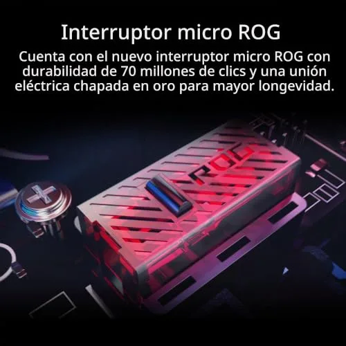 ASUS ▫️ ROG Gladius III - Rato de jogos assimétrico (26 000 DPI, 1% de desvio, botões de resposta instantânea, Push-Fit Switch Socket II, design ROG gravado a laser, ROG Paracord, Aura Sync) - Preto 5