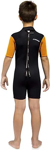 CRESSI ▫️ Fato de Mergulho Med X JR Preto/Laranja 2,5 mm XL (14/15 anos) 2