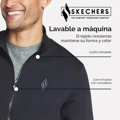 Skechers ▫️ The Hoodless Hoodie Go Walk Everywhere - Casaco com fecho completo e gola alta - Casacos para homem 5