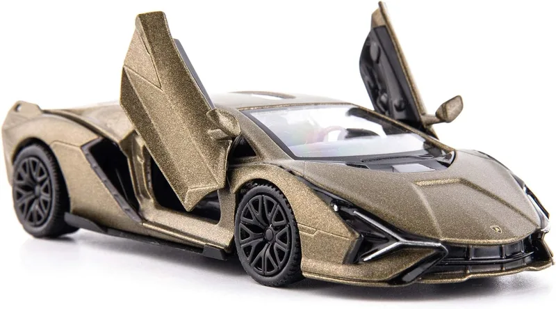 TGRCM-CZ ▫️ Lamborghini Sián FKP37 modelo de carro à escala 1/36, carro de brinquedo para crianças em liga de zinco, veículos com tração traseira, carro de brinquedo para crianças,
