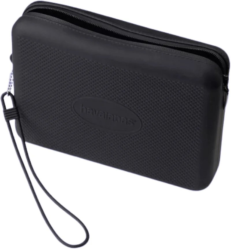 Havaianas ▫️ Mini Bag Logo, acessório compacto, prático e elegante, com fecho resistente e alça de pulso, resistente à água, para adultos unissexo