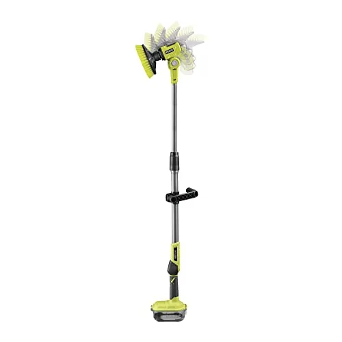 Ryobi ▫️ Escova rotativa 18 V One+ com haste telescópica (1 m - 1,4 m) - Ø 15 cm - Velocidade 210 rpm - Limpeza de mobiliário de jardim, paredes e portas de garagem - sem bateria nem carregador - R18TPS-0 3