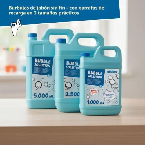 alldoro ▫️ Líquido para bombas de sabão, 1200 ml Pronto a usar, garrafa 5