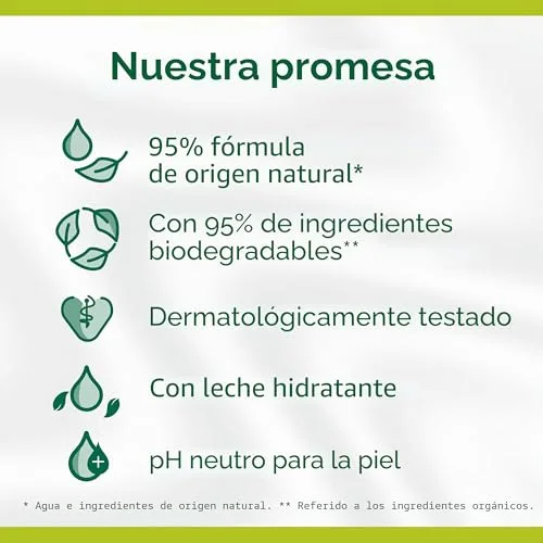 Palmolive ▫️ Gel de banho natural, para peles sensíveis, 6 x 250 ml, gel de banho com leite hidratante 5