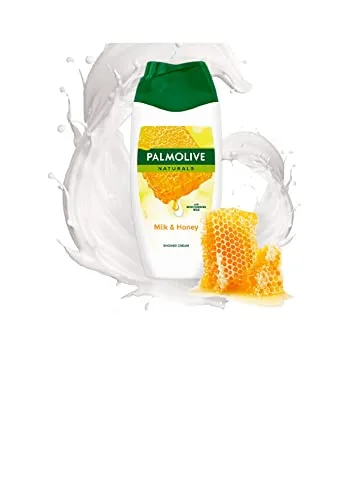 Palmolive ▫️ Gel de banho Naturals Mel & Leite 6 x 250 ml – Gel de banho com extratos de mel e leite 2