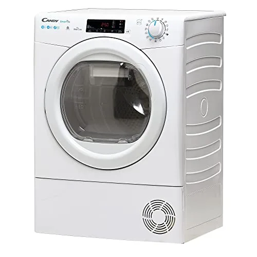 CANDY ▫️ Smart Pro CSOE H10A2TE-S, Secadora de 10 kg, Bomba de calor, Ecrã Smart Text, Wi-Fi, Aplicação hOn, 7 ciclos rápidos, Gaveta de condensação de 5 L, Passagem fácil, Início diferido de 24 horas, Branco 3