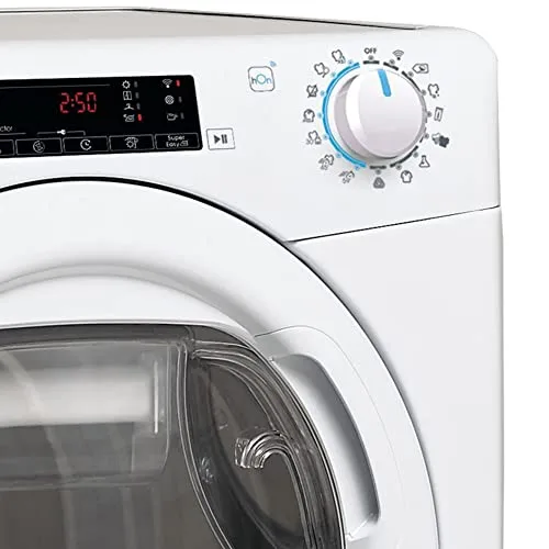CANDY ▫️ Smart Pro CSOE H10A2TE-S, Secadora de 10 kg, Bomba de calor, Ecrã Smart Text, Wi-Fi, Aplicação hOn, 7 ciclos rápidos, Gaveta de condensação de 5 L, Passagem fácil, Início diferido de 24 horas, Branco 5