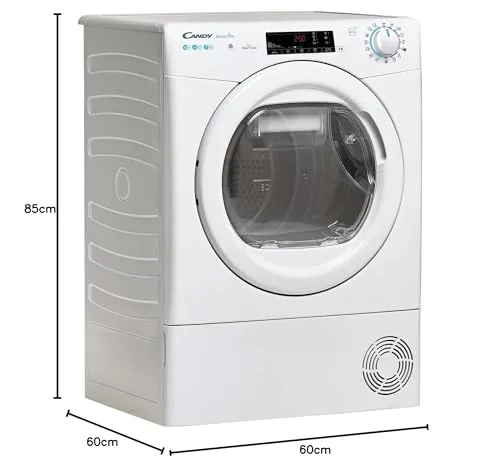 CANDY ▫️ Smart Pro CSOE H10A2TE-S, Secadora de 10 kg, Bomba de calor, Ecrã Smart Text, Wi-Fi, Aplicação hOn, 7 ciclos rápidos, Gaveta de condensação de 5 L, Passagem fácil, Início diferido de 24 horas, Branco 7