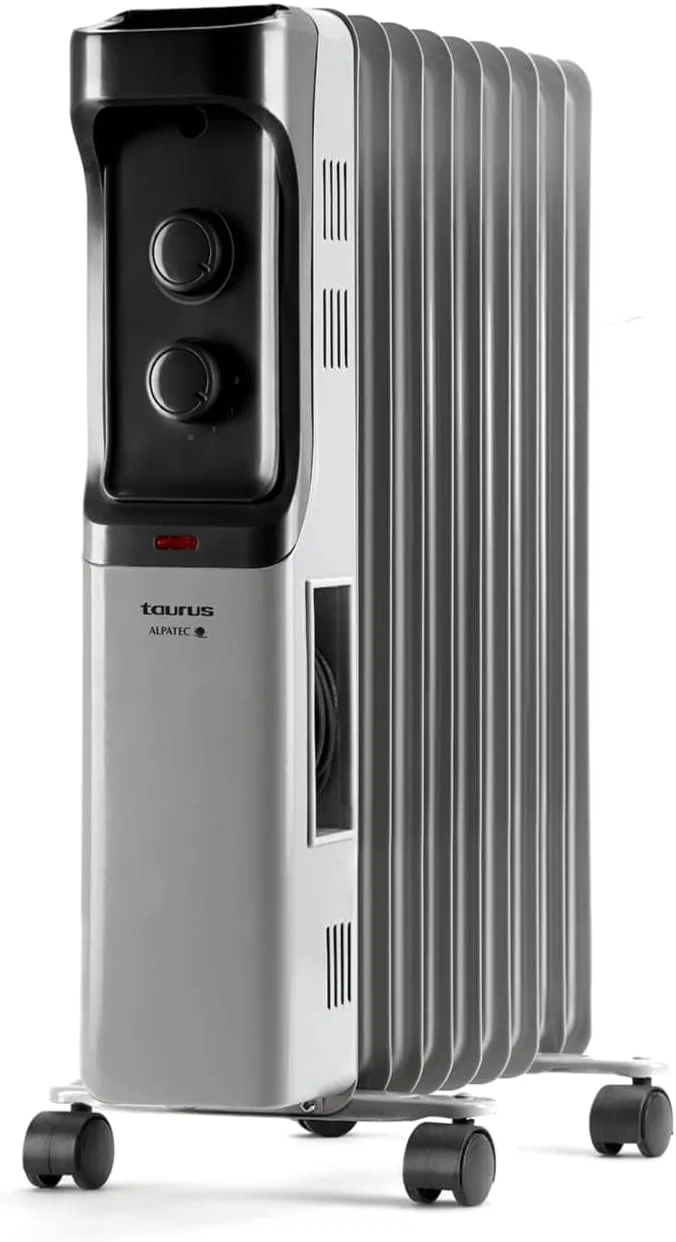 Taurus ▫️ New Dakar 2000 Radiador de óleo 2000 W, 9 elementos, termóstato