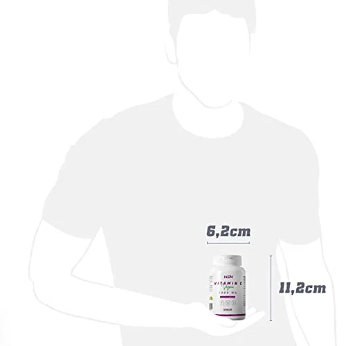 HSN ▫️ Vitamina C 1000 mg | 120 cápsulas vegetais com 1 grama de vitamina C pura (ácido ascórbico) por dose | Fornecimento para 4 meses | Sem OGM, vegan, sem glúten 4