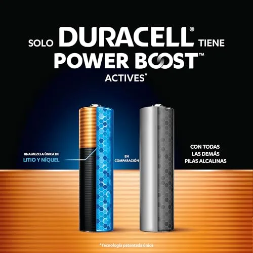 Duracell ▫️ Pilhas alcalinas Optimum AA (embalagem de 12) 1,5 V, LR06 3