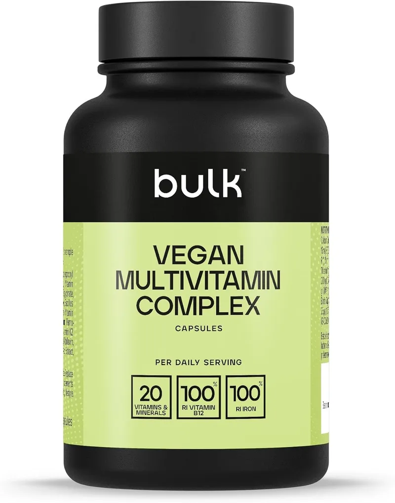 Bulk ▫️ Vegan Multivitamin Capsules, embalagem com 90 unidades