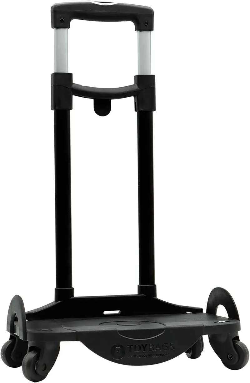 TOYBAGS ▫️ Carrinho Trolley Multidirecional 360° - Rodas giratórias a 360° - Inclui travão dianteiro anti-capotamento e laterais reforçadas - Ideal para adaptar a qualquer mochila -
