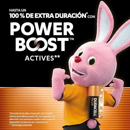 Duracell ▫️ Pilhas alcalinas Plus AAA (embalagem de 12) 1,5 V, LR03 2