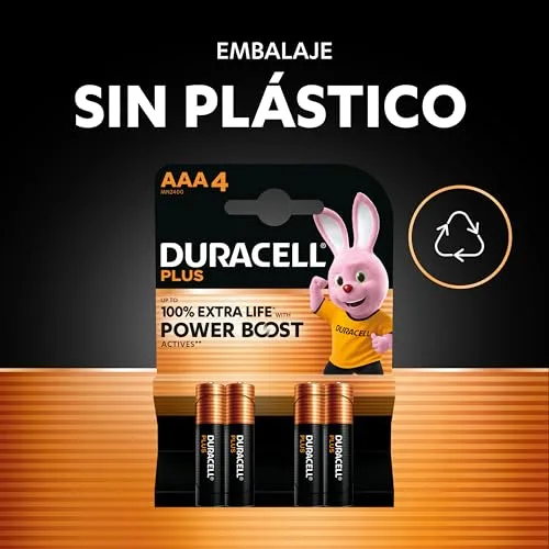 Duracell ▫️ Pilhas alcalinas Plus AAA (embalagem de 12) 1,5 V, LR03 6