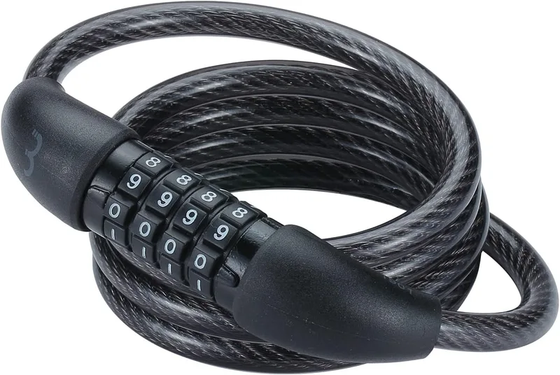BBB ▫️ Bbl-66, Cadeado antirroubo para bicicleta unissexo para adultos, preto, 8 mm x 120 cm