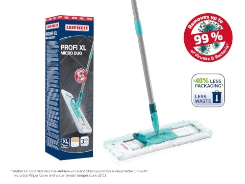 Leifheit ▫️ Mopa Profi XL Micro Duo, 42 cm e comando com o pé 2