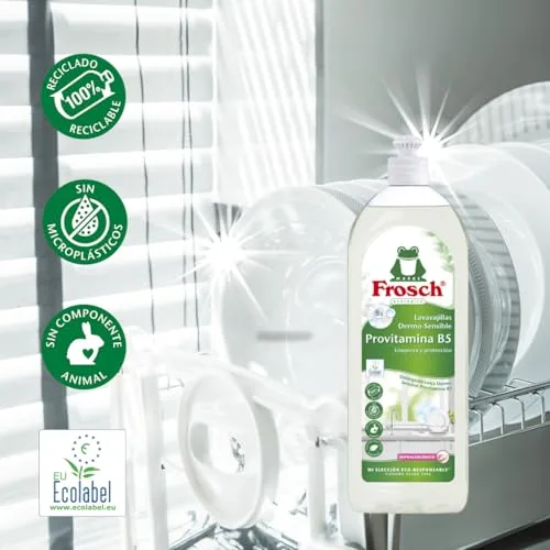 FROSCH ▫️ Detergente Ecológico Líquido para Lavagem Manual de Louça com ProVitaminas B5 - 10 x 750 ml 3
