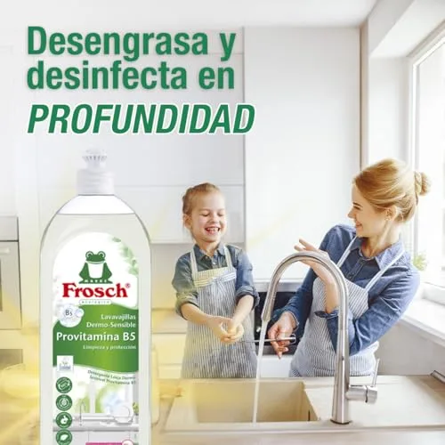 FROSCH ▫️ Detergente Ecológico Líquido para Lavagem Manual de Louça com ProVitaminas B5 - 10 x 750 ml 6