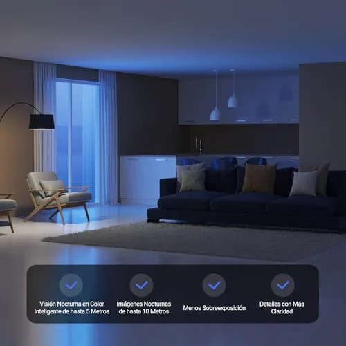 EZVIZ ▫️ Câmara de vigilância 2K Wi-Fi para interiores com acompanhamento automático, câmara IP doméstica Wi-Fi de 360° para bebés com visão noturna a cores, deteção de pessoas, comunicação bidirecional, compatível com 512 GB, CP1 3 MP 6