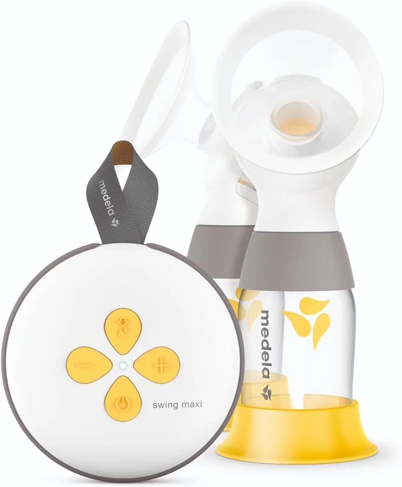 Medela ▫️ Bomba tira leite eléctrica Swing Maxi Double, mais leite em menos tempo, recarga USB, funis PersonalFit Flex e tecnologia 2-Phase Expression.