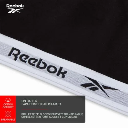 Reebok ▫️ Top Curto Frankie para Mulher, Conjunto de Sutiãs Desportivos com Costas em Forma de Nadadora 4
