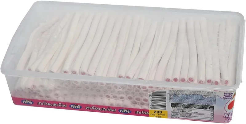 Fini ▫️ Golosinas - Finipalo Creme de Morango, Frasco de 200 unidades