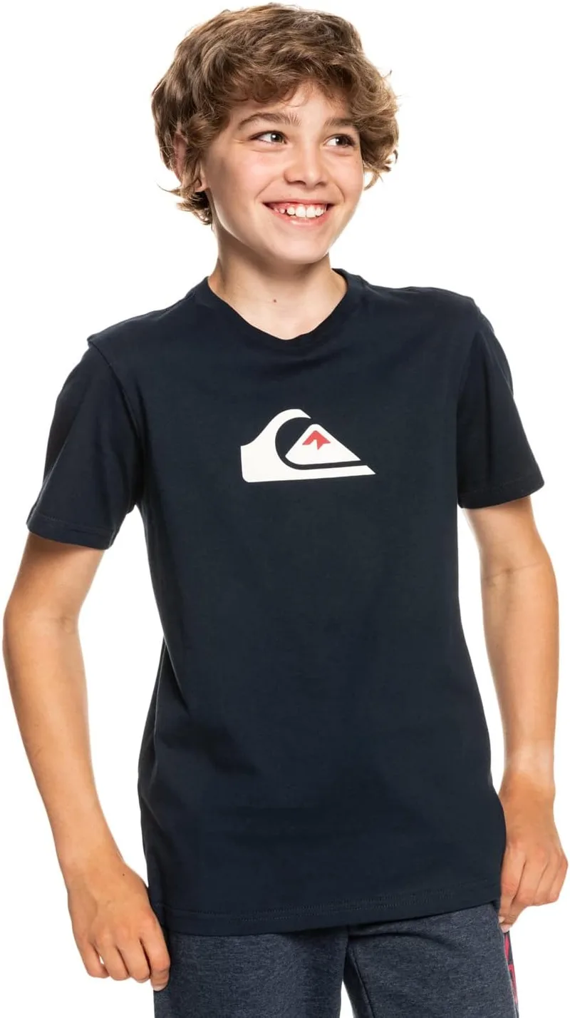 Quiksilver ▫️ T-Shirt Comp Logo para Rapazes