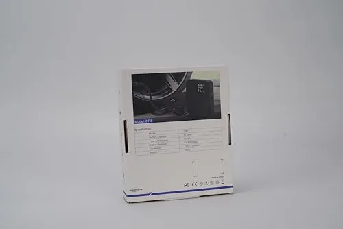 Woowind ▫️ DP3 Bomba de ar para pneus de automóvel 150 PSI/10,3 bar, bomba elétrica, compressor de ar portátil, bomba de ar elétrica recarregável para automóvel, bicicleta, motocicleta e bolas (preto) 2