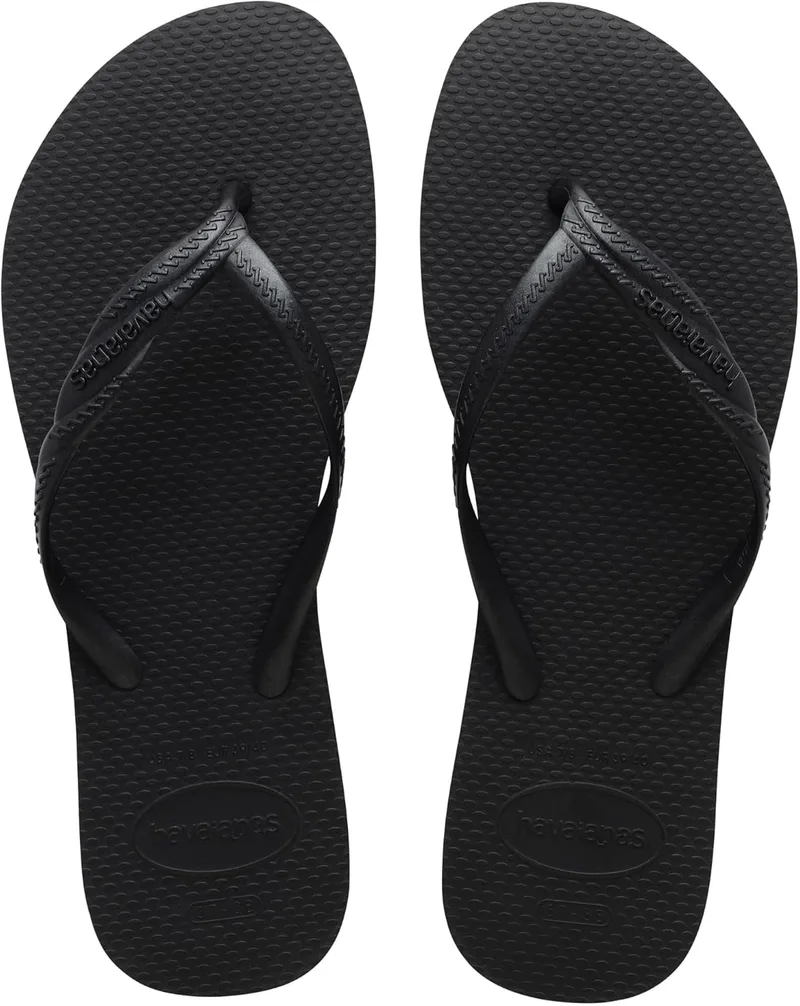 Havaianas ▫️ Fantasia, chinelos de dedo confortáveis, duráveis e com estilo, tiras metálicas com cruzamento lateral, para mulher