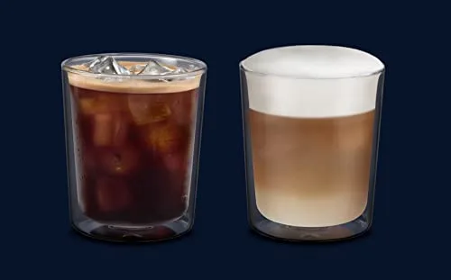 De'Longhi ▫️ DLSC318 - Conjunto de copos térmicos de vidro de parede dupla, em borossilicato resistente, confortáveis de segurar, sem condensação, laváveis na máquina de lavar louça, capacidade de 400 ml 2