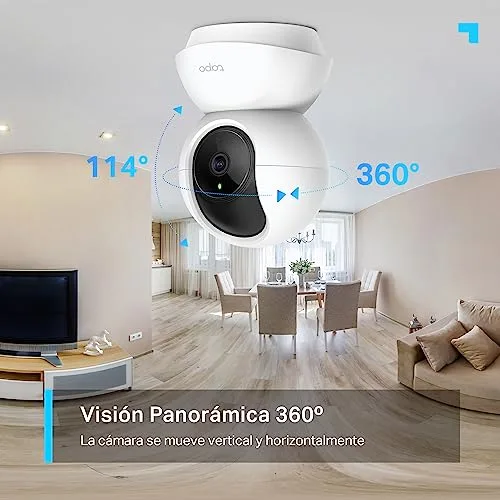 Tapo ▫️ C210 - Câmara de vigilância Wi-Fi para interiores com visão de 360º, 2K 3MP, deteção por IA 5