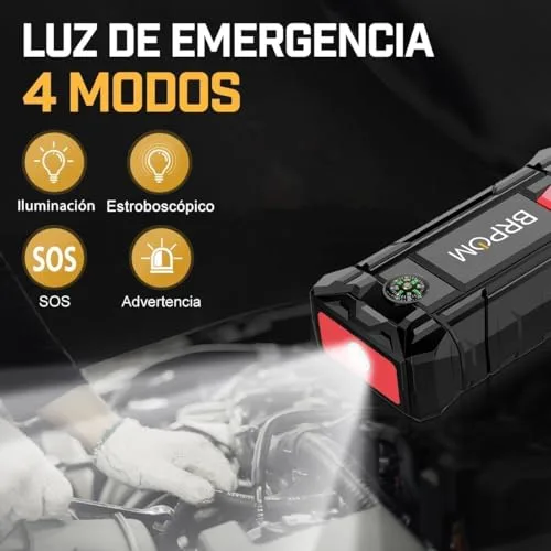 BRPOM ▫️ Arrancador de Automóveis, Arrancador de Baterias de Automóvel de 10 000 A, 12 V 5