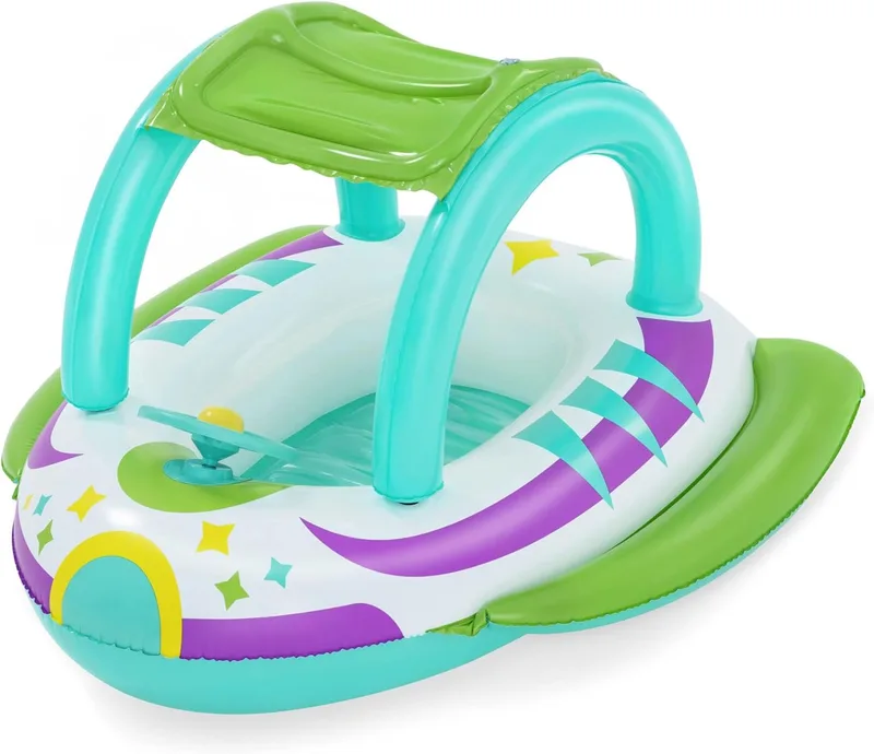 Bestway ▫️ Flutuador insuflável em forma de raposa para crianças | Brinquedos insufláveis para piscina, flutuadores e brinquedos de piscina para rapazes e raparigas