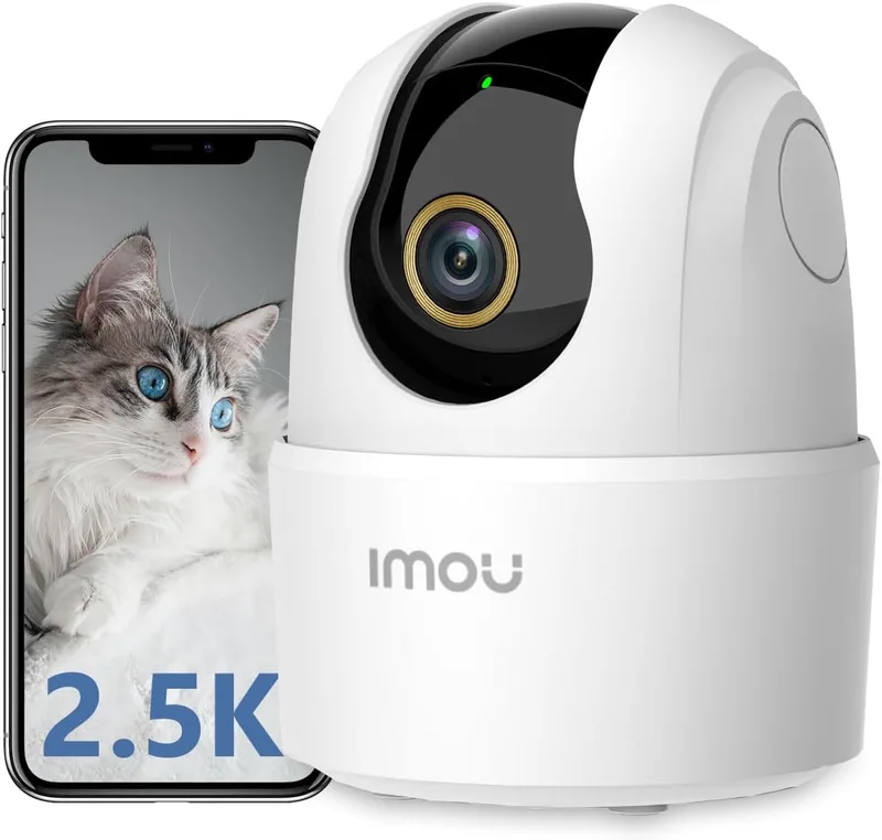 Imou ▫️ 4MP WiFi Câmera de vigilância interna para animais de estimação, 360 ° WiFi IP Câmera com deteção humana, visão noturna, áudio bidirecional, controle remoto, modo de privacidade, compatível com Alexa